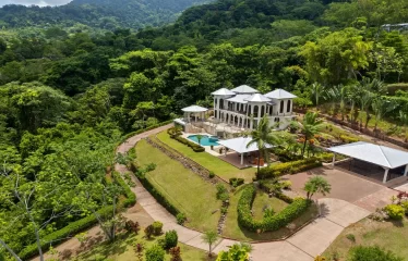 Ojochal Ocean View Estate Home with Guest Bungalow, Caretaker Home, Fruit Trees, and Waterfall
