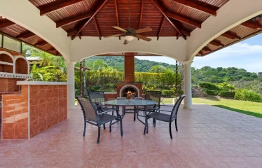 Ojochal Ocean View Estate Home with Guest Bungalow, Caretaker Home, Fruit Trees, and Waterfall