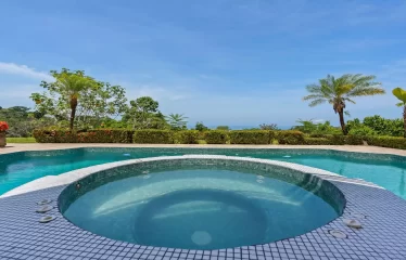 Ojochal Ocean View Estate Home with Guest Bungalow, Caretaker Home, Fruit Trees, and Waterfall