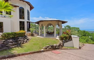 Ojochal Ocean View Estate Home with Guest Bungalow, Caretaker Home, Fruit Trees, and Waterfall