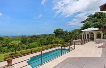 Ojochal Ocean View Estate Home with Guest Bungalow, Caretaker Home, Fruit Trees, and Waterfall