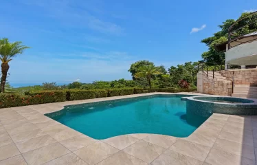 Ojochal Ocean View Estate Home with Guest Bungalow, Caretaker Home, Fruit Trees, and Waterfall