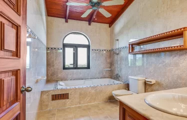 Ojochal Ocean View Estate Home with Guest Bungalow, Caretaker Home, Fruit Trees, and Waterfall