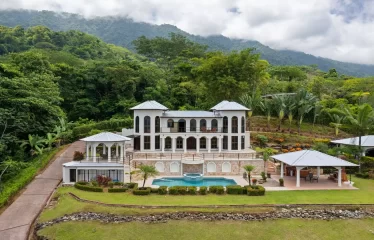 Ojochal Ocean View Estate Home with Guest Bungalow, Caretaker Home, Fruit Trees, and Waterfall