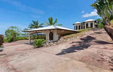 Ojochal Ocean View Estate Home with Guest Bungalow, Caretaker Home, Fruit Trees, and Waterfall
