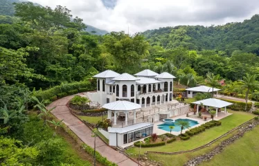 Ojochal Ocean View Estate Home with Guest Bungalow, Caretaker Home, Fruit Trees, and Waterfall