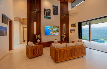 LUXURIOUS 3-BEDROOM HOME WITH WATERFALL VIEW NEAR DOMINICAL BEACH – 2.5 ACRES