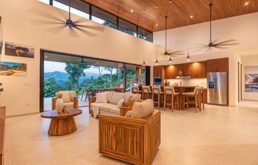 LUXURIOUS 3-BEDROOM HOME WITH WATERFALL VIEW NEAR DOMINICAL BEACH – 2.5 ACRES