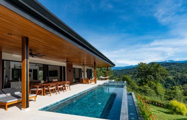 LUXURIOUS 3-BEDROOM HOME WITH WATERFALL VIEW NEAR DOMINICAL BEACH – 2.5 ACRES