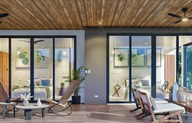 DIAMANTE WATERFALL VIEW LUXURY ESTATE WITH A 3 BEDROOM HOME NEAR DOMINICAL BEACH – 2.5 ACRES