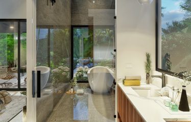 DIAMANTE WATERFALL VIEW LUXURY ESTATE WITH A 3 BEDROOM HOME NEAR DOMINICAL BEACH – 2.5 ACRES