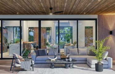 DIAMANTE WATERFALL VIEW LUXURY ESTATE WITH A 3 BEDROOM HOME NEAR DOMINICAL BEACH – 2.5 ACRES