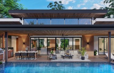 DIAMANTE WATERFALL VIEW LUXURY ESTATE WITH A 3 BEDROOM HOME NEAR DOMINICAL BEACH – 2.5 ACRES