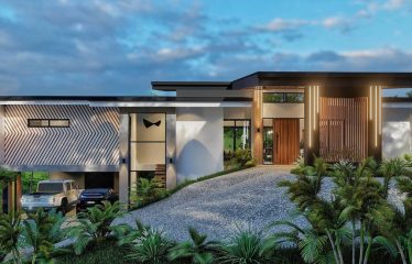 DIAMANTE WATERFALL VIEW LUXURY ESTATE WITH A 3 BEDROOM HOME NEAR DOMINICAL BEACH – 2.5 ACRES