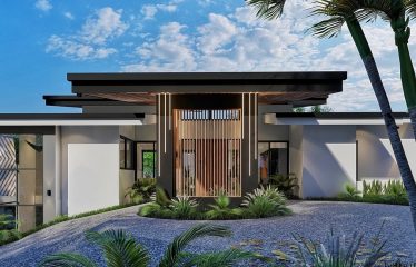 DIAMANTE WATERFALL VIEW LUXURY ESTATE WITH A 3 BEDROOM HOME NEAR DOMINICAL BEACH – 2.5 ACRES