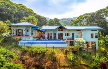 3 BEDROOM HOME WITH PRIVACY, OCEAN AND JUNGLE VIEWS – 5 ACRES