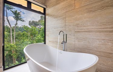 New contemporary tropical villa boasts with a movie theater and views of the iconic whale’s tail