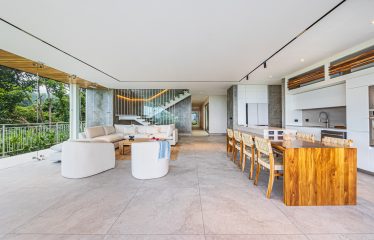 New contemporary tropical villa boasts with a movie theater and views of the iconic whale’s tail