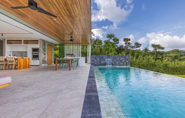 New contemporary tropical villa boasts with a movie theater and views of the iconic whale’s tail