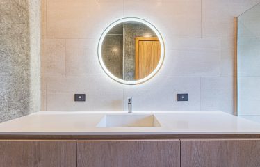 New contemporary tropical villa boasts with a movie theater and views of the iconic whale’s tail