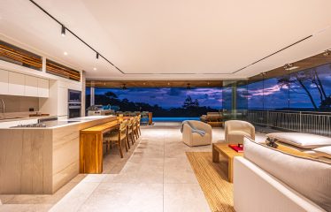 New contemporary tropical villa boasts with a movie theater and views of the iconic whale’s tail