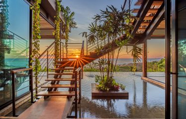 LUXURY PROPERTY WITH FIVE BEDROOM WITH A PANORAMIC VIEWS OF THE SUNSET AND OCEAN CASCADA DE LUZ, IN DOMIICALITO – 1.23 ACRES