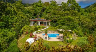 VILLA ALLAMANDA PROPERTY WITH THREE BEDROOM, AND SUNSET VIEWS, IN TRES RIOS – 4.4 ACRES