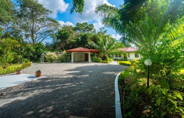 VILLA ALLAMANDA PROPERTY WITH THREE BEDROOM, AND SUNSET VIEWS, IN TRES RIOS – 4.4 ACRES