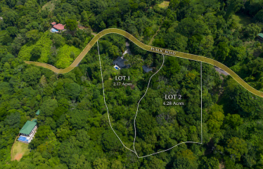 PROPERTY WITH A TWO BEDROOMS AND OCEAN VIEWS AND GUEST HOUSE, IN PLAYA HERMOSA – 6.45 ACRES