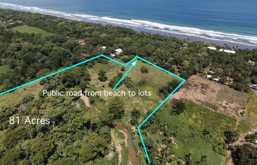 GREAT BEACHFRONT DEVELOPMENT OPPORTUNITY, IN SAVEGRE MATAPALO – 81 ACRES