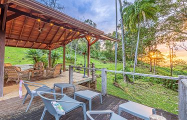 MOUNTAIN RETREAT WITH PANORAMIC OCEAN AND SUNSET VIEWS, NEAR UVITA – 12 ACRES